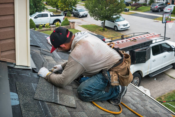 Professional Gutter Repair And Installation technician working in Mystic, IA